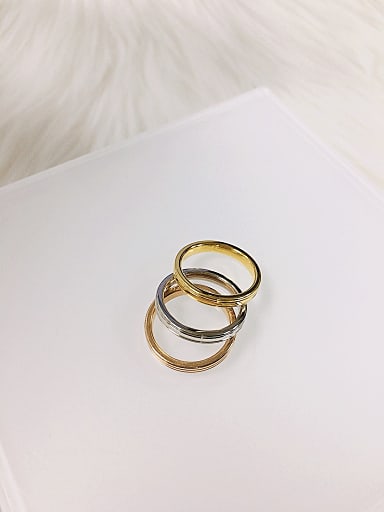 Stainless steel Round Minimalist Stackable Ring