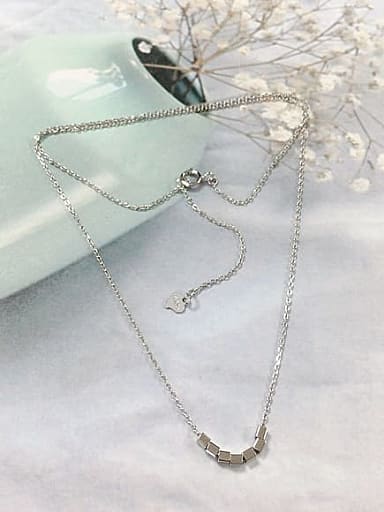 925 Sterling Silver Dainty Initials Necklace