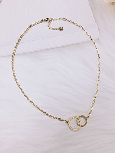 Stainless steel Round Trend Link Necklace