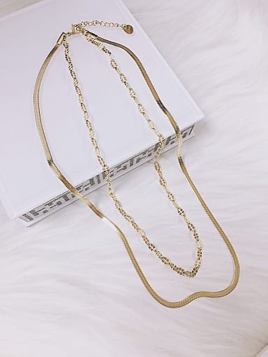 Stainless steel Trend Multi Strand Necklace