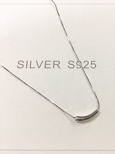 925 Sterling Silver Irregular Dainty Necklace
