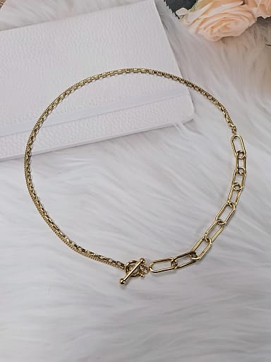 Stainless steel Irregular Trend Link Necklace