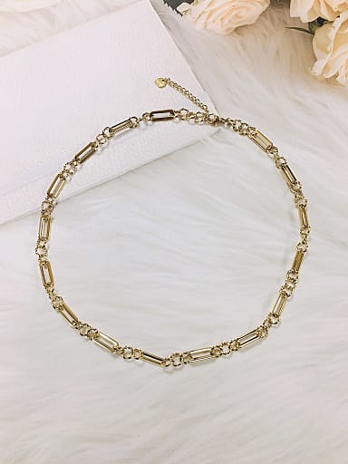 Stainless steel Round Trend Link Necklace