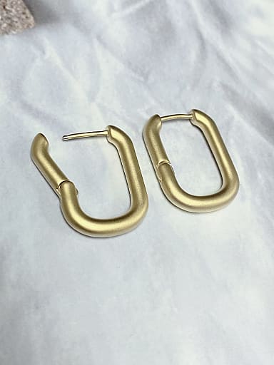 Brass Huggie Earring