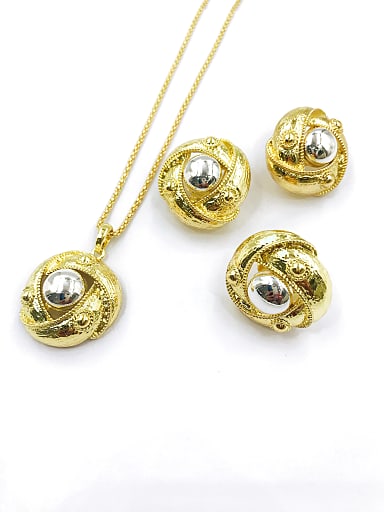 Trend Zinc Alloy Earring Ring and Necklace Set