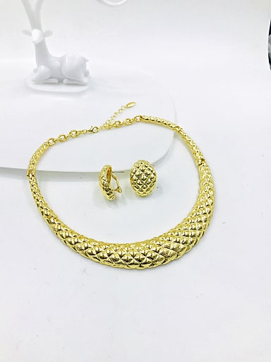 Zinc Alloy Luxury Earring and Necklace Set