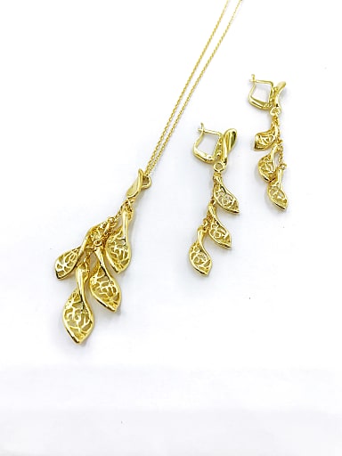 Trend Tassel Zinc Alloy Earring and Necklace Set