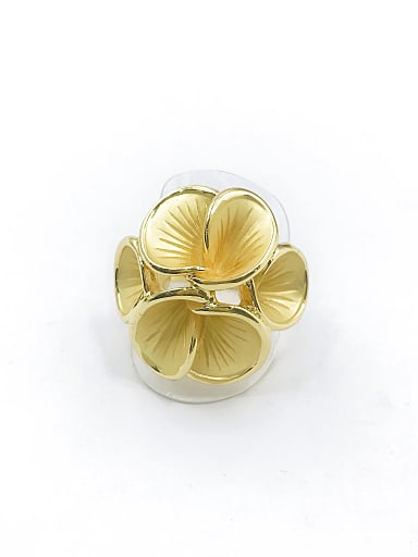 Zinc Alloy Flower Trend Band Ring