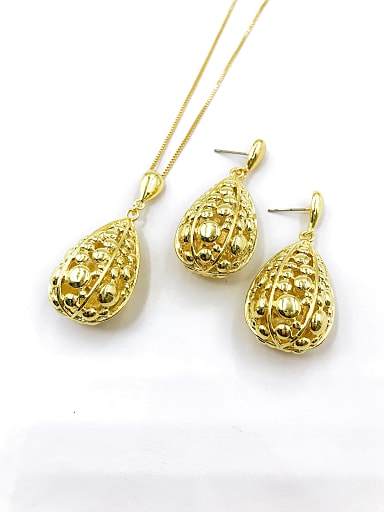 Trend Water Drop Zinc Alloy Earring and Necklace Set
