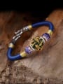 thumb Personality Handmade Chinlon  Bracelet in Purple color 2