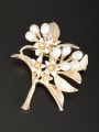 thumb Flower Gold Plated Pearl Multicolor Lapel Pins & Brooche 0