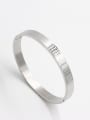 thumb Stainless steel  White  Beautiful Bangle   63MMX55MM 0