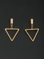 thumb Triangle style with Stainless steel Drop drop Earring 0