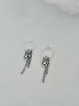 thumb 925 Sterling Silver With Platinum Plated Fashion Geometric Drop Earrings 3