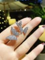 thumb Alloy With Platinum Plated Fashion Butterfly Band Rings 2