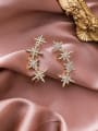 thumb Alloy With Rose Gold Plated Fashion Star Drop Earrings 1
