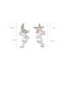 thumb Alloy With Gold Plated Fashion Star Drop Earrings 3
