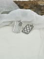 thumb 925 Sterling Silver With Antique Silver Plated Simplistic Geometric Pendants 0