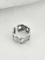 thumb 925 Sterling Silver With  Vintage Twine Hollow Geometric Free Size Rings 4