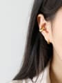 thumb 925 Sterling Silver With Gold Plated Simplistic Geometric Irregular Pierced ear clips 1