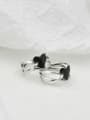 thumb Vintage Sterling Silver With Platinum Plated Fashion Heart Free Size Rings 3