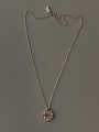 thumb 925 Sterling Silver With Gold Plated Simplistic Geometric Necklaces 2