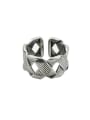 thumb 925 Sterling Silver With  Vintage Twine Hollow Geometric Free Size Rings 0