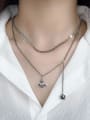 thumb Vintage Sterling Silver With Antique Silver Plated Fashion Cross  Chain Necklaces 2