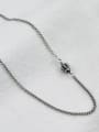 thumb Vintage Sterling Silver With Antique Silver Plated Vintage Crown Chain Necklaces 2