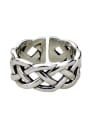 thumb Vintage Sterling Silver With Vintage Hollow Geometric Free Size Rings 4