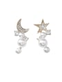 thumb Alloy With Gold Plated Fashion Star Drop Earrings 2