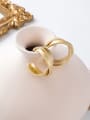 thumb Alloy With Gold Plated Simplistic Cross  Irregular Stud Earrings 2