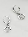 thumb Vintage Sterling Silver With  Simplistic  Hollow Cross Clip On Earrings 3
