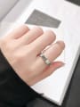 thumb Thai Silver With Antique Silver Plated Vintage Monogrammed Free Size Rings 1