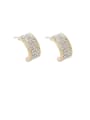 thumb Alloy With Gold Plated Fashion Geometric Stud Earrings 0