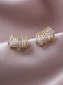 thumb Alloy With Gold Plated Trendy Irregular Stud Earrings 1