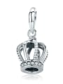 thumb 925 silver elegant crown charms 0