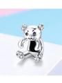 thumb 925 silver cute bear charms 3