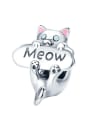 thumb 925 silver cute cat charms 0