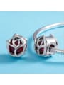 thumb 925 Silver Romantic Red Rose charms 2