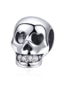 thumb 925 silver cute skull charms 0