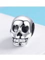 thumb 925 silver cute skull charms 2