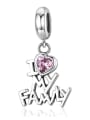thumb 925 silver, I love my family letter charms 0