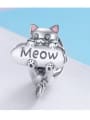 thumb 925 silver cute cat charms 3