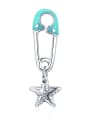 thumb 925 Silver Star Button charms 0