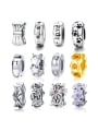 thumb 925 Sterling Silver With Antique Silver Plated charms 0