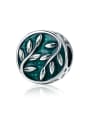 thumb 925 silver green leaf charms 0
