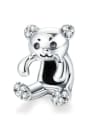 thumb 925 silver cute bear charms 0