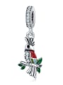 thumb 925 Silver Cute Parrot charms 0