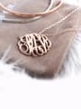 thumb Customize Monogram Necklace Sterling Silver 3
